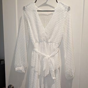 White Chiffon Dress